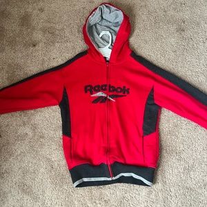 Reebok zip up size small red